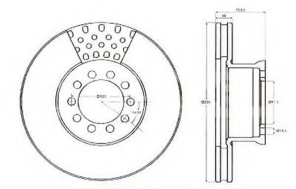 BERAL BCR186A гальмівний диск