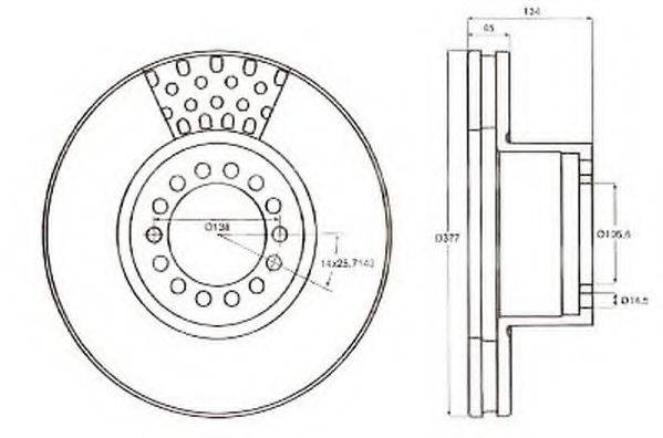 BERAL BCR189A гальмівний диск