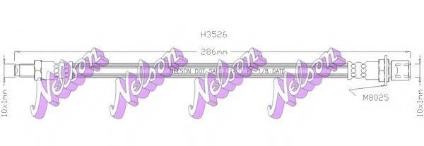 BROVEX-NELSON H3526 Гальмівний шланг