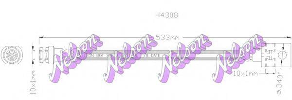 BROVEX-NELSON H4308 Гальмівний шланг