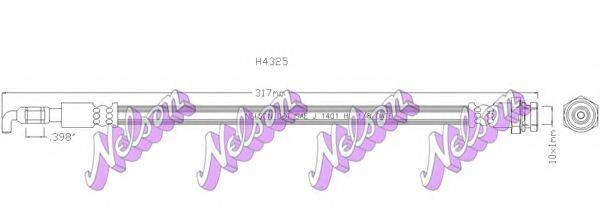 BROVEX-NELSON H4325 Гальмівний шланг