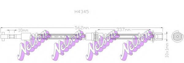 BROVEX-NELSON H4345 Гальмівний шланг