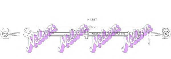 BROVEX-NELSON H4387 Гальмівний шланг