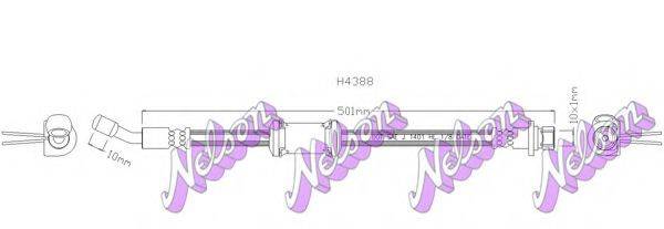 BROVEX-NELSON H4388 Гальмівний шланг