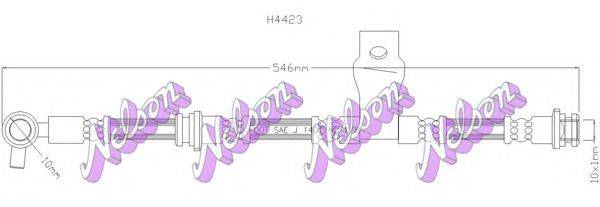 BROVEX-NELSON H4423 Гальмівний шланг
