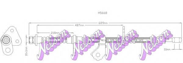 BROVEX-NELSON H5668 Гальмівний шланг