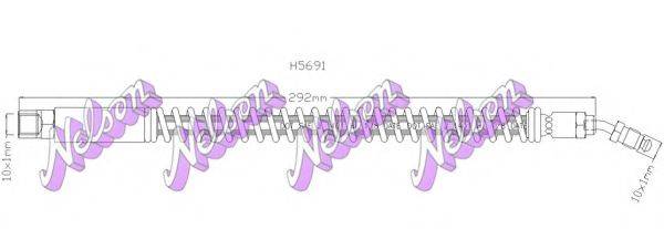 BROVEX-NELSON H5691 Гальмівний шланг