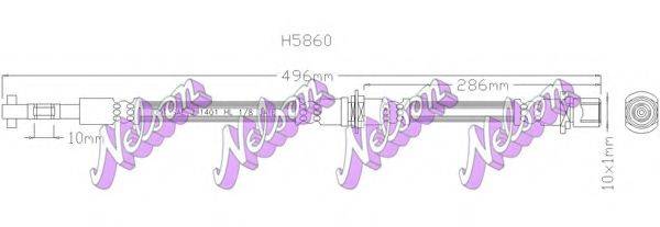 BROVEX-NELSON H5860 Гальмівний шланг