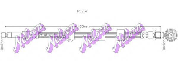 BROVEX-NELSON H5914 Гальмівний шланг