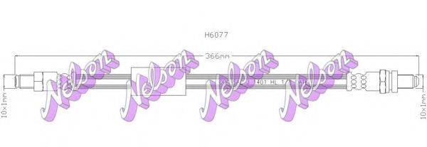 BROVEX-NELSON H6077 Гальмівний шланг