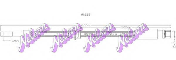 BROVEX-NELSON H6288 Гальмівний шланг