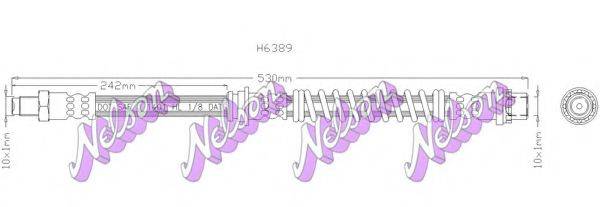 BROVEX-NELSON H6389 Гальмівний шланг