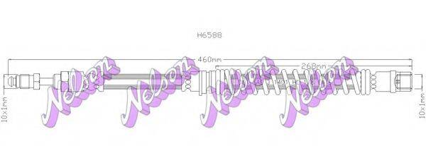 BROVEX-NELSON H6588 Гальмівний шланг