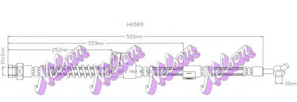 BROVEX-NELSON H6589 Гальмівний шланг