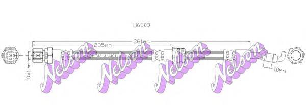 BROVEX-NELSON H6603 Гальмівний шланг