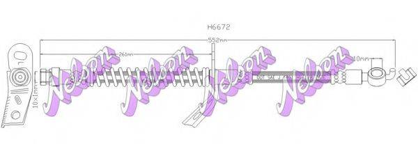 BROVEX-NELSON H6672 Гальмівний шланг
