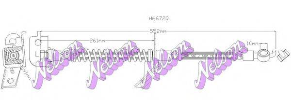 BROVEX-NELSON H6672Q Гальмівний шланг