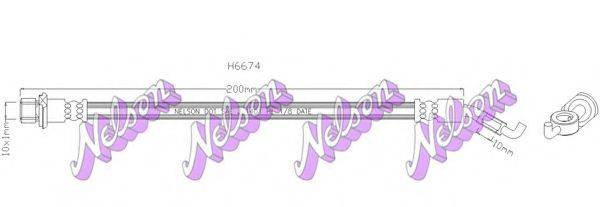 BROVEX-NELSON H6674 Гальмівний шланг
