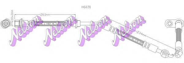 BROVEX-NELSON H6691 Гальмівний шланг