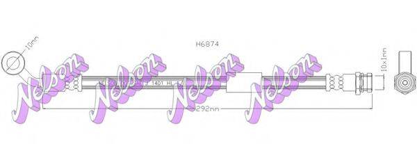 BROVEX-NELSON H6874 Гальмівний шланг