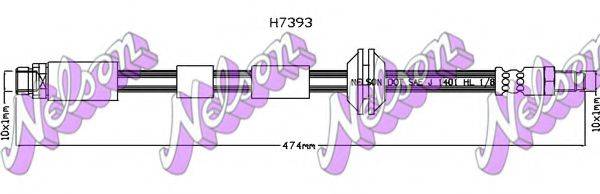 BROVEX-NELSON H7393 Гальмівний шланг