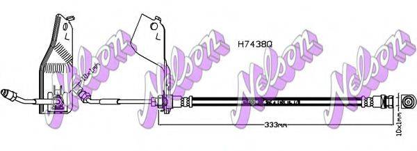 BROVEX-NELSON H7438Q Гальмівний шланг