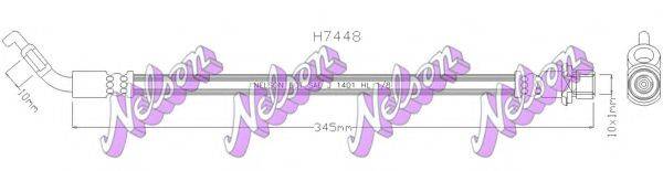 BROVEX-NELSON H7448 Гальмівний шланг