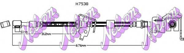 BROVEX-NELSON H7538 Гальмівний шланг
