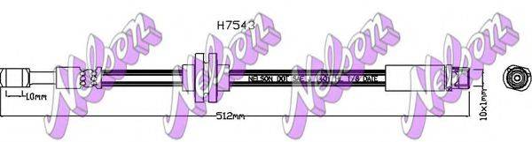 BROVEX-NELSON H7543 Гальмівний шланг