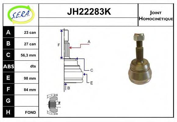SERA JH22283K Шарнірний комплект, приводний вал