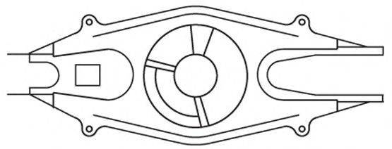 MERCEDES-BENZ 2043502006 Важіль незалежної підвіски колеса, підвіска колеса
