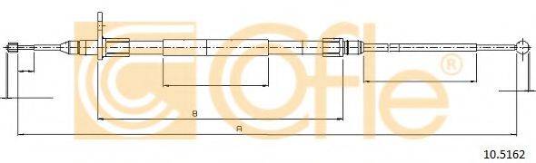 COFLE 105162 Трос, стоянкова гальмівна система