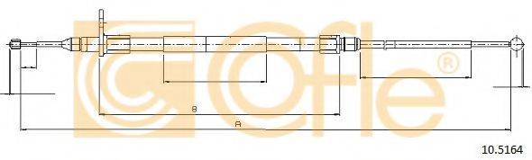 COFLE 105164 Трос, стоянкова гальмівна система