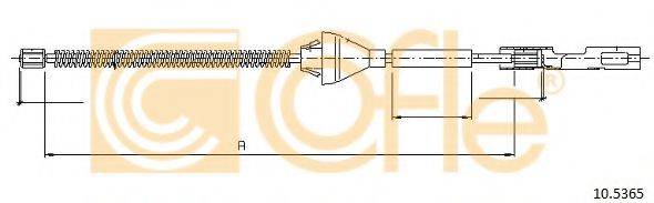 COFLE 105365 Трос, стоянкова гальмівна система