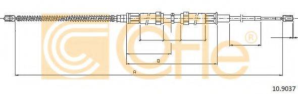 COFLE 109037 Трос, стоянкова гальмівна система