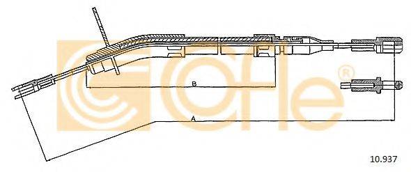 COFLE 10937 Трос, стоянкова гальмівна система