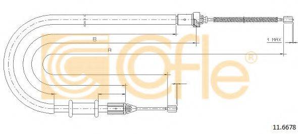 RENAULT 3653000QAF Трос, стоянкова гальмівна система