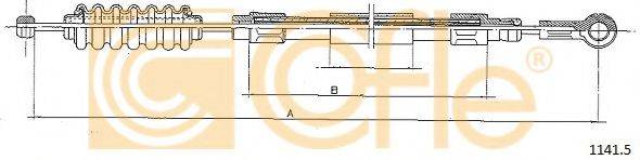 COFLE 11415 Трос, стоянкова гальмівна система