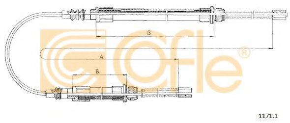 FIAT ZF04450938 Трос, стоянкова гальмівна система