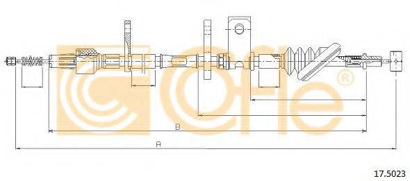 COFLE 175023 Трос, стоянкова гальмівна система