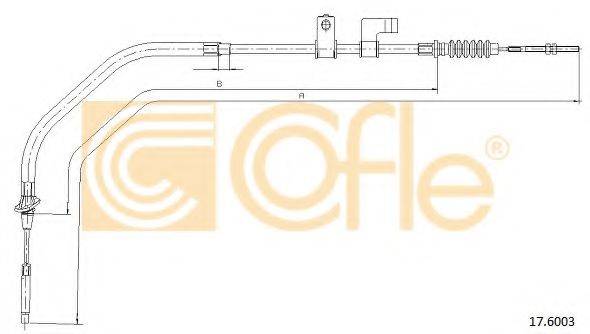 COFLE 176003 Трос, стоянкова гальмівна система