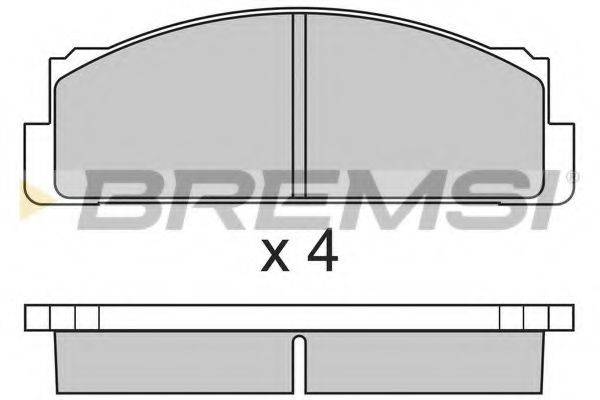 BREMSI BP2004 Комплект гальмівних колодок, дискове гальмо