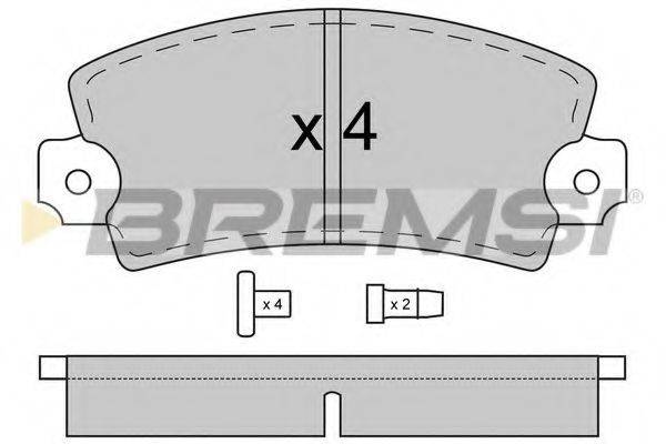 BREMSI 20140 Комплект гальмівних колодок, дискове гальмо