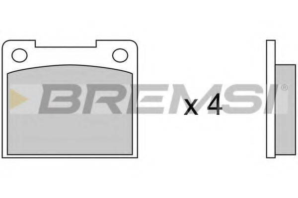 BREMSI 20093 Комплект гальмівних колодок, дискове гальмо