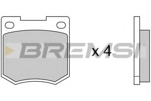 BREMSI BP2020 Комплект гальмівних колодок, дискове гальмо