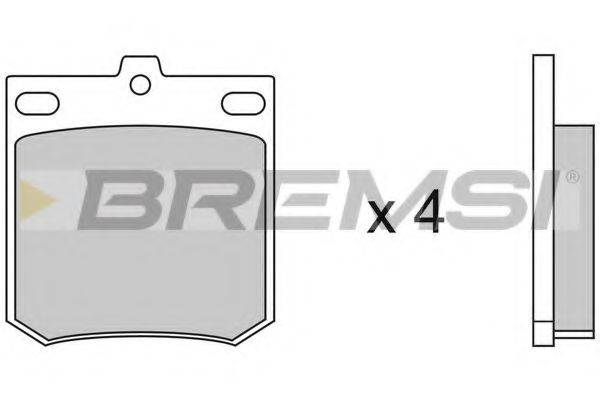 BREMSI BP2049 Комплект гальмівних колодок, дискове гальмо