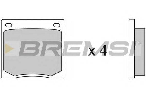 BREMSI BP2070 Комплект гальмівних колодок, дискове гальмо