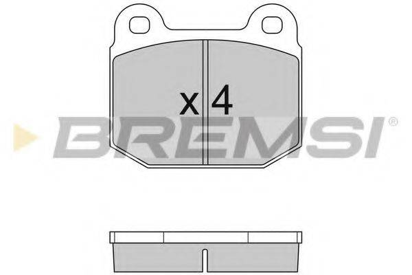 BREMSI BP2085 Комплект гальмівних колодок, дискове гальмо