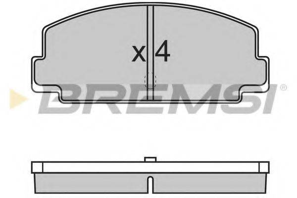 BREMSI BP2137 Комплект гальмівних колодок, дискове гальмо