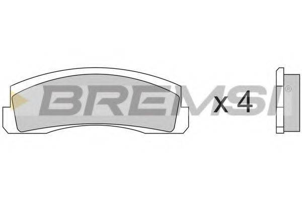 BREMSI BP2138 Комплект гальмівних колодок, дискове гальмо